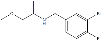 [(3-bromo-4-fluorophenyl)methyl](1-methoxypropan-2-yl)amine 구조식 이미지