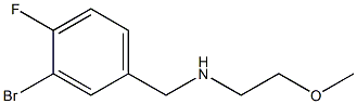 [(3-bromo-4-fluorophenyl)methyl](2-methoxyethyl)amine Structure