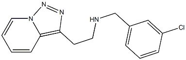 [(3-chlorophenyl)methyl](2-{[1,2,4]triazolo[3,4-a]pyridin-3-yl}ethyl)amine 구조식 이미지