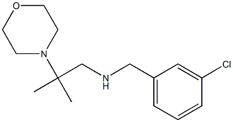 [(3-chlorophenyl)methyl][2-methyl-2-(morpholin-4-yl)propyl]amine Structure