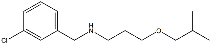 [(3-chlorophenyl)methyl][3-(2-methylpropoxy)propyl]amine Structure