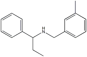 [(3-methylphenyl)methyl](1-phenylpropyl)amine Structure