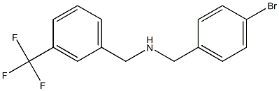 [(4-bromophenyl)methyl]({[3-(trifluoromethyl)phenyl]methyl})amine 구조식 이미지