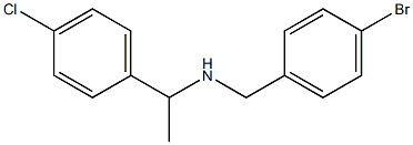 [(4-bromophenyl)methyl][1-(4-chlorophenyl)ethyl]amine 구조식 이미지