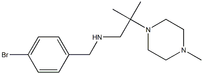 [(4-bromophenyl)methyl][2-methyl-2-(4-methylpiperazin-1-yl)propyl]amine Structure