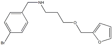 [(4-bromophenyl)methyl][3-(furan-2-ylmethoxy)propyl]amine 구조식 이미지