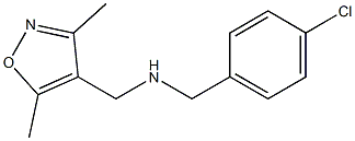 [(4-chlorophenyl)methyl][(3,5-dimethyl-1,2-oxazol-4-yl)methyl]amine Structure