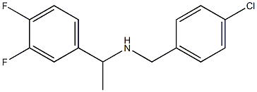 [(4-chlorophenyl)methyl][1-(3,4-difluorophenyl)ethyl]amine 구조식 이미지