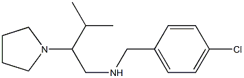 [(4-chlorophenyl)methyl][3-methyl-2-(pyrrolidin-1-yl)butyl]amine Structure