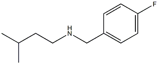 [(4-fluorophenyl)methyl](3-methylbutyl)amine Structure