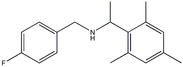 [(4-fluorophenyl)methyl][1-(2,4,6-trimethylphenyl)ethyl]amine Structure
