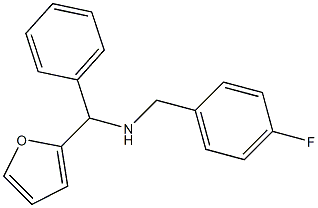 [(4-fluorophenyl)methyl][furan-2-yl(phenyl)methyl]amine 구조식 이미지