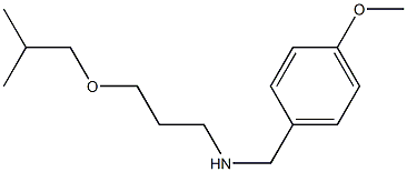 [(4-methoxyphenyl)methyl][3-(2-methylpropoxy)propyl]amine 구조식 이미지