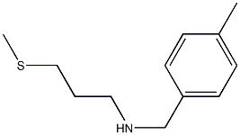 [(4-methylphenyl)methyl][3-(methylsulfanyl)propyl]amine Structure