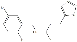 [(5-bromo-2-fluorophenyl)methyl][4-(furan-2-yl)butan-2-yl]amine 구조식 이미지