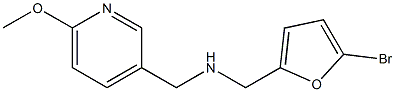 [(5-bromofuran-2-yl)methyl][(6-methoxypyridin-3-yl)methyl]amine Structure