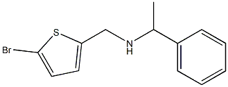 [(5-bromothiophen-2-yl)methyl](1-phenylethyl)amine 구조식 이미지