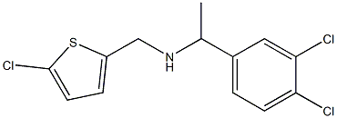 [(5-chlorothiophen-2-yl)methyl][1-(3,4-dichlorophenyl)ethyl]amine Structure