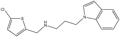 [(5-chlorothiophen-2-yl)methyl][3-(1H-indol-1-yl)propyl]amine 구조식 이미지