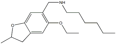 [(5-ethoxy-2-methyl-2,3-dihydro-1-benzofuran-6-yl)methyl](hexyl)amine 구조식 이미지