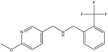 [(6-methoxypyridin-3-yl)methyl]({[2-(trifluoromethyl)phenyl]methyl})amine Structure