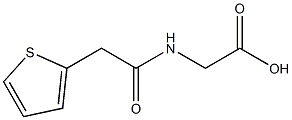 [(thien-2-ylacetyl)amino]acetic acid 구조식 이미지