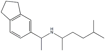 [1-(2,3-dihydro-1H-inden-5-yl)ethyl](5-methylhexan-2-yl)amine Structure