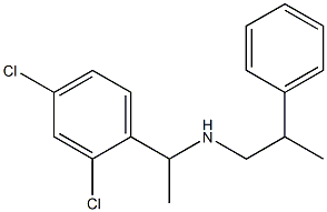[1-(2,4-dichlorophenyl)ethyl](2-phenylpropyl)amine 구조식 이미지