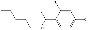 [1-(2,4-dichlorophenyl)ethyl](pentyl)amine Structure
