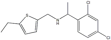 [1-(2,4-dichlorophenyl)ethyl][(5-ethylthiophen-2-yl)methyl]amine 구조식 이미지