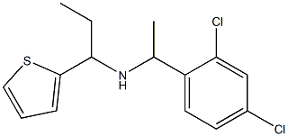 [1-(2,4-dichlorophenyl)ethyl][1-(thiophen-2-yl)propyl]amine Structure