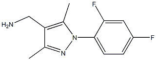 [1-(2,4-difluorophenyl)-3,5-dimethyl-1H-pyrazol-4-yl]methylamine 구조식 이미지