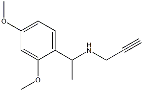 [1-(2,4-dimethoxyphenyl)ethyl](prop-2-yn-1-yl)amine Structure