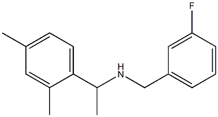 [1-(2,4-dimethylphenyl)ethyl][(3-fluorophenyl)methyl]amine Structure