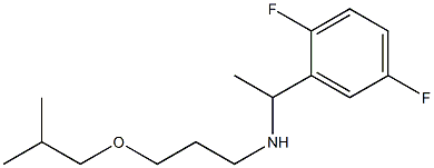 [1-(2,5-difluorophenyl)ethyl][3-(2-methylpropoxy)propyl]amine 구조식 이미지
