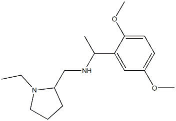 [1-(2,5-dimethoxyphenyl)ethyl][(1-ethylpyrrolidin-2-yl)methyl]amine Structure