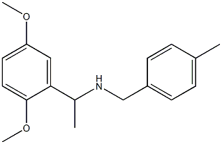 [1-(2,5-dimethoxyphenyl)ethyl][(4-methylphenyl)methyl]amine Structure