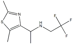 [1-(2,5-dimethyl-1,3-thiazol-4-yl)ethyl](2,2,2-trifluoroethyl)amine 구조식 이미지