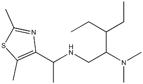 [1-(2,5-dimethyl-1,3-thiazol-4-yl)ethyl][2-(dimethylamino)-3-ethylpentyl]amine 구조식 이미지