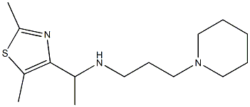 [1-(2,5-dimethyl-1,3-thiazol-4-yl)ethyl][3-(piperidin-1-yl)propyl]amine Structure