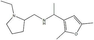 [1-(2,5-dimethylfuran-3-yl)ethyl][(1-ethylpyrrolidin-2-yl)methyl]amine Structure