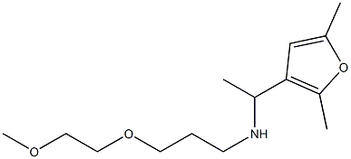 [1-(2,5-dimethylfuran-3-yl)ethyl][3-(2-methoxyethoxy)propyl]amine 구조식 이미지