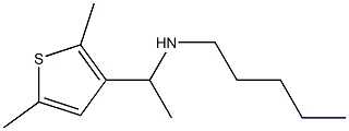 [1-(2,5-dimethylthiophen-3-yl)ethyl](pentyl)amine Structure