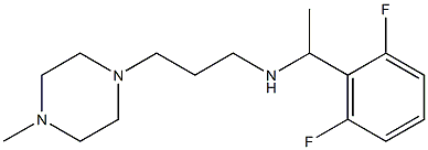 [1-(2,6-difluorophenyl)ethyl][3-(4-methylpiperazin-1-yl)propyl]amine Structure