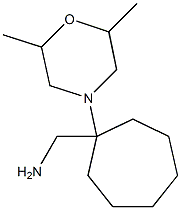 [1-(2,6-dimethylmorpholin-4-yl)cycloheptyl]methylamine Structure