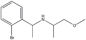 [1-(2-bromophenyl)ethyl](1-methoxypropan-2-yl)amine Structure