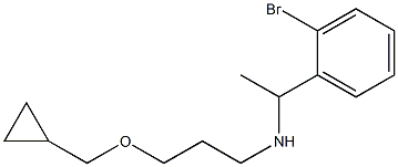 [1-(2-bromophenyl)ethyl][3-(cyclopropylmethoxy)propyl]amine Structure