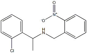 [1-(2-chlorophenyl)ethyl][(2-nitrophenyl)methyl]amine Structure