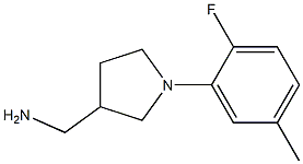 [1-(2-fluoro-5-methylphenyl)pyrrolidin-3-yl]methanamine Structure