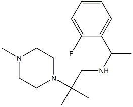 [1-(2-fluorophenyl)ethyl][2-methyl-2-(4-methylpiperazin-1-yl)propyl]amine 구조식 이미지